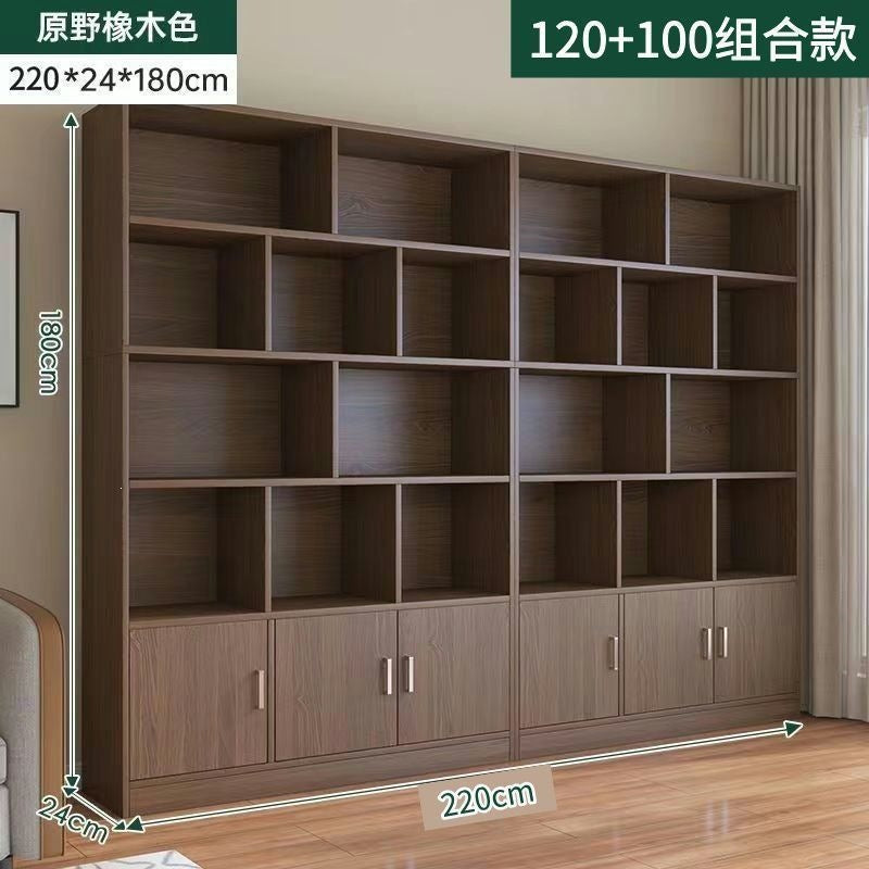Modern minimalist floor-standing storage rack, wall-mounted certificate cabinet for living room/home use, office file cabinet, simple bookshelf
