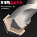 Non-standard impact drill bit electric hammer concrete drilling two-slot round handle four-pit square handle wall-penetrating two-pit cement wall drill