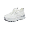 Height increasing white shoes 2026 new summer mesh breathable wedge heel mesh shoes thick sole cut outcasual dad shoes women's shoes