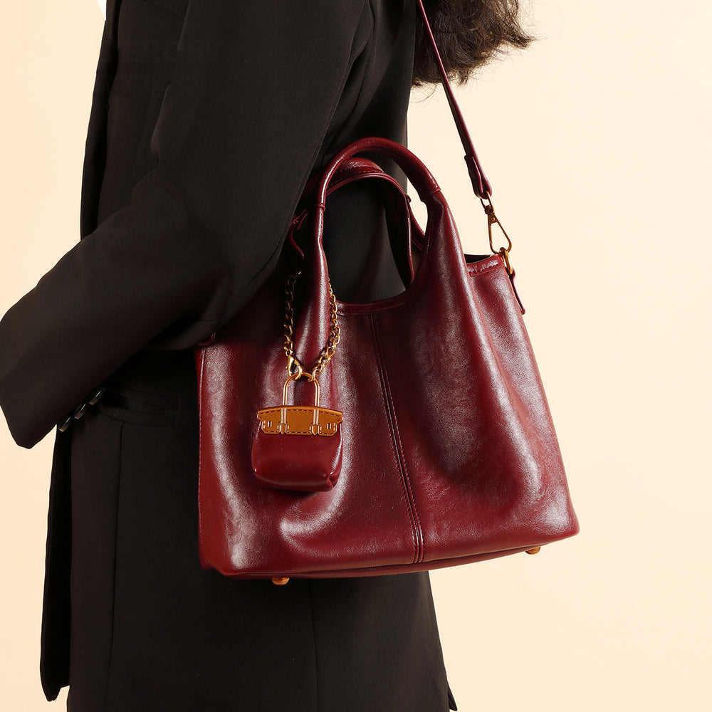High-end 2025 new red bridal bag - versatile everyday use, commute-friendly mother-child bag, shoulder bag, crossbody bag, handbag, wedding bag