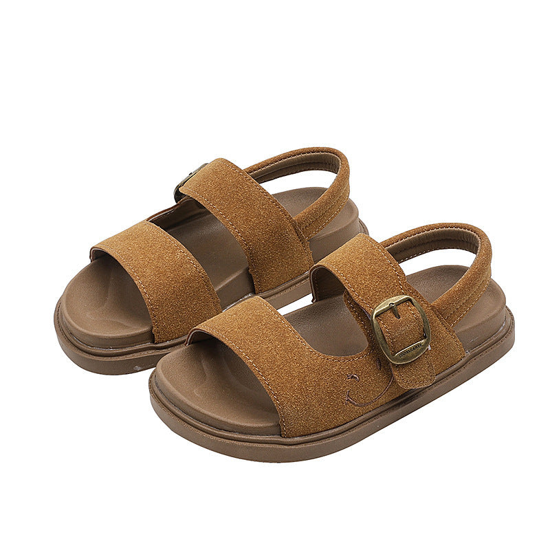 Boys' sandals  summer new collection kids open-toe beach shoes korean style birkenstock sandals girls' casual sandals