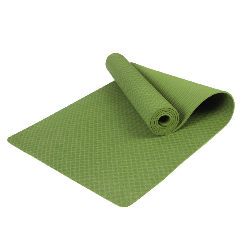 High-end yoga tpe mat - non-slip, thickened, shock-absorbing training fitness mat - wholesale for women - cross-border amazon stretching mat