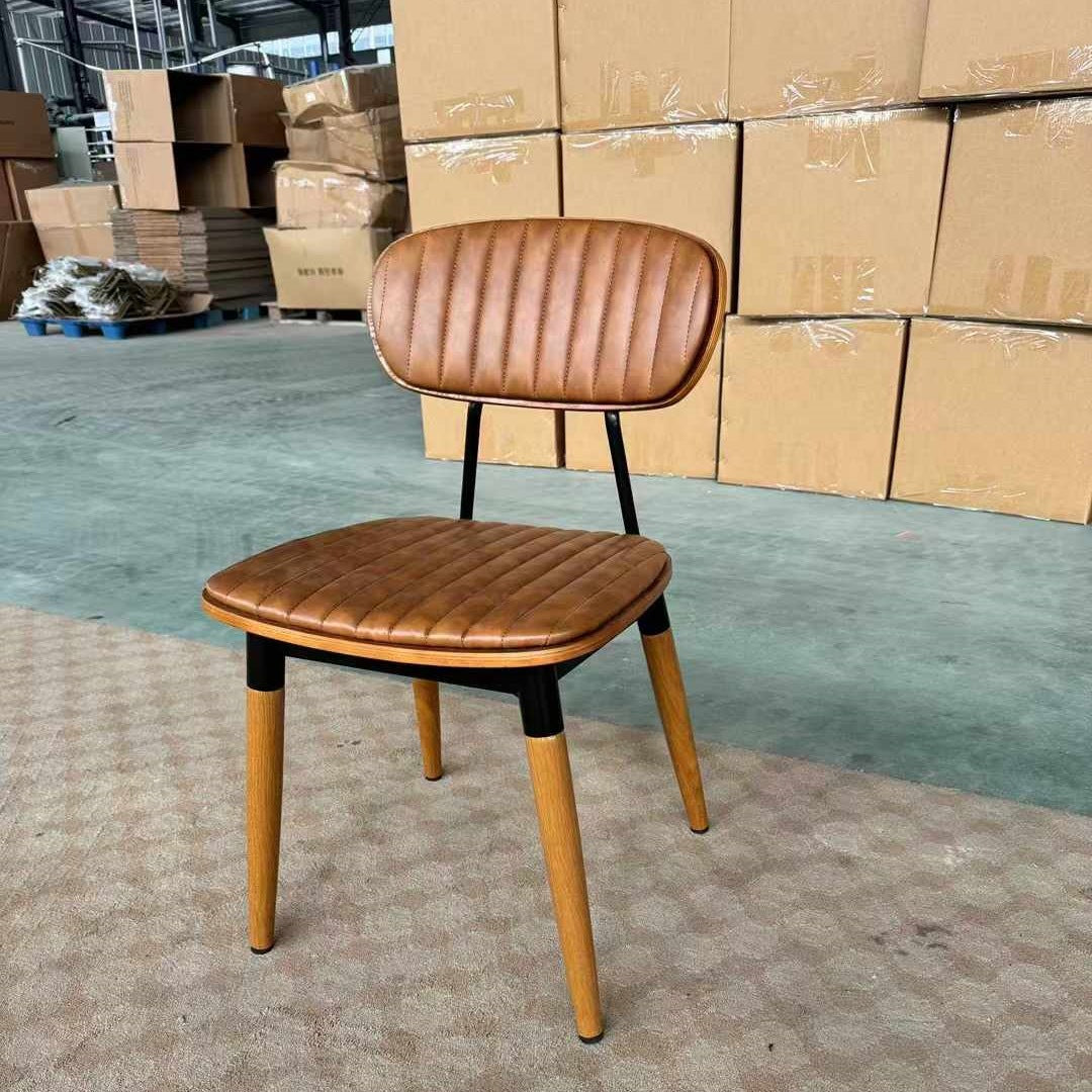 Cafe dining table and chair combination dessert milk tea shop Internet celebrity antique simple solid wood ocean board commercial small square table