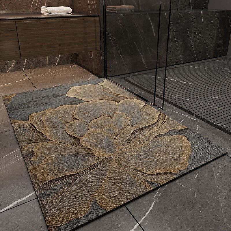 Bathroom absorbent floor mat soft diatom mud non-slip bathroom toilet for home bathroom door quick-drying door mat