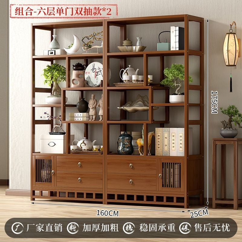 Special offer bogu rack new chinoiserie tea display cabinet tea room tea cabinet modern casual duobao pavilion ornaments storage shelf