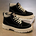 Men's 2025 spring collection: british style high-top outdoor vintage work boots, casual versatile martin boots, trendy footwear