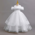 Factory direct children's floral tulle dress - princess style, perfect for runway shows and baby photoshoots