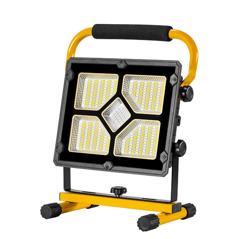 Cross-border solar portable floodlight USB charging outdoor camping light emergency lighting high power searchlight