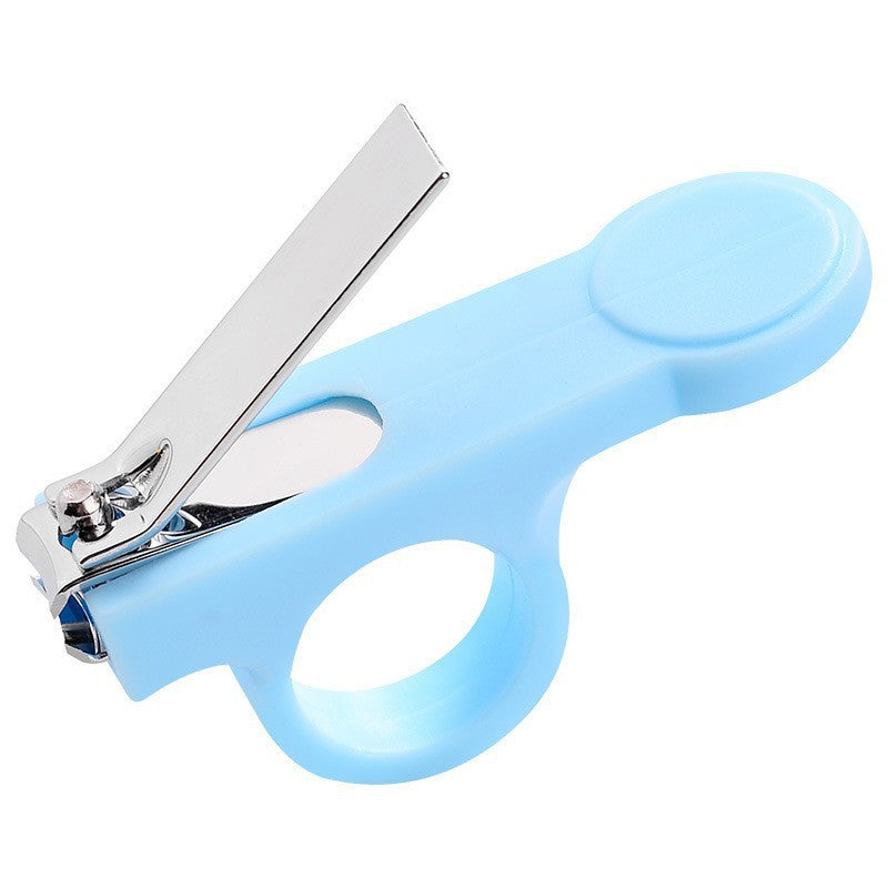 English card baby nail scissors thumb cover to prevent children's nail clippers baby safety nail clippers to prevent meat clipping