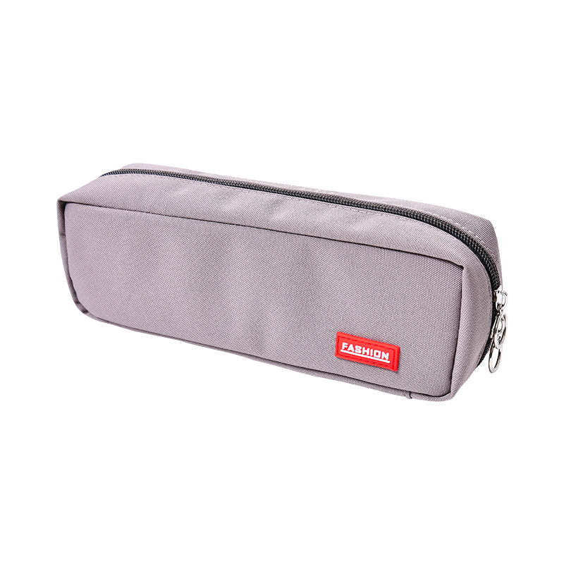 Primary school students large-capacity pencil bag dirt-resistant simple stationery box new + logo pencil bag wholesale stationery bag