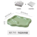 Ins ceramic jewelry tray necklace glasses display plate entryway key storage bedroom vanity decorative ornament