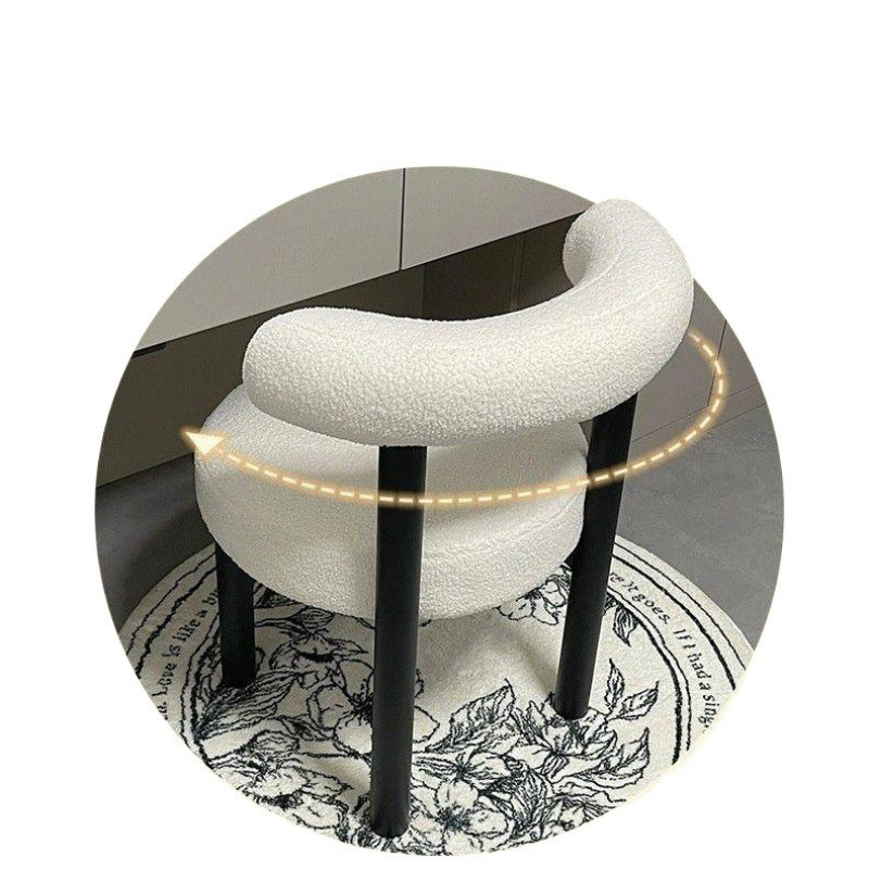 Influencer makeup vanity cream modern stool designer minimalist dining chair bedroom home dressing table chair