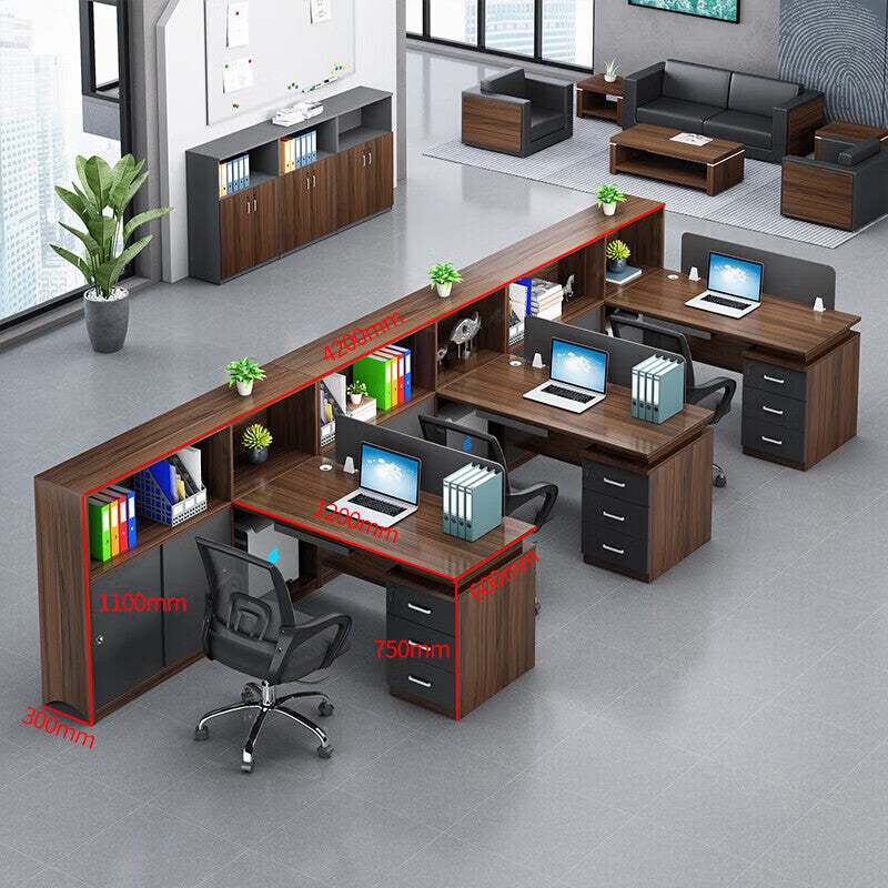 Saint li screen desk chair financial table workstation card slot casual modern staff computer desk
