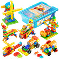 Elementary school big particle children's educational science and technology building block set creative programming robot birthday gift toy
