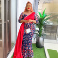 Aliexpress  new arrivalpatchworkcontrast colorhigh waistdressfashion african plus size women's clothing sequin long skirt
