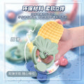 Infant rattle toy, boilable educational teether, chewable newborn baby hand rattle with storage box for infants and children