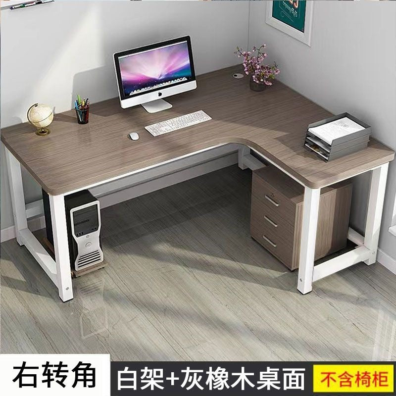 Minimalist modern corner computer desk, l-shaped study table for home, simple bedroom desk, corner desk for study room