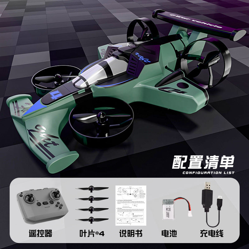 new foam flying remote control car - land & air dual mode, gravity sensing stunts, dazzling lights toy