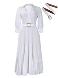 D3285  cross-border e-commerce women's fashion:  autumn new arrival - stylish, elegant, solid color plus size dress