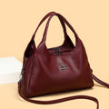 New arrival cross-border shoulder bag pure color large capacity casualeasiest for match crossbody bag classy pure color lychee pattern ladieswear bag