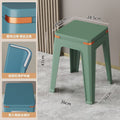Plastic stool storage for homethickened living room dining stool adult strong non-slip square stool casual durable modern bench