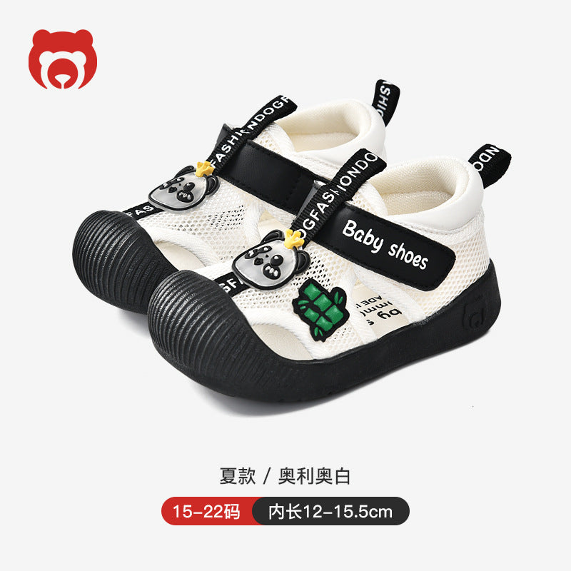 Newborn baby boys' first walker shoes summer sandals infant soft sole functional cartoon 1-3 years old baby shoes children's shoes