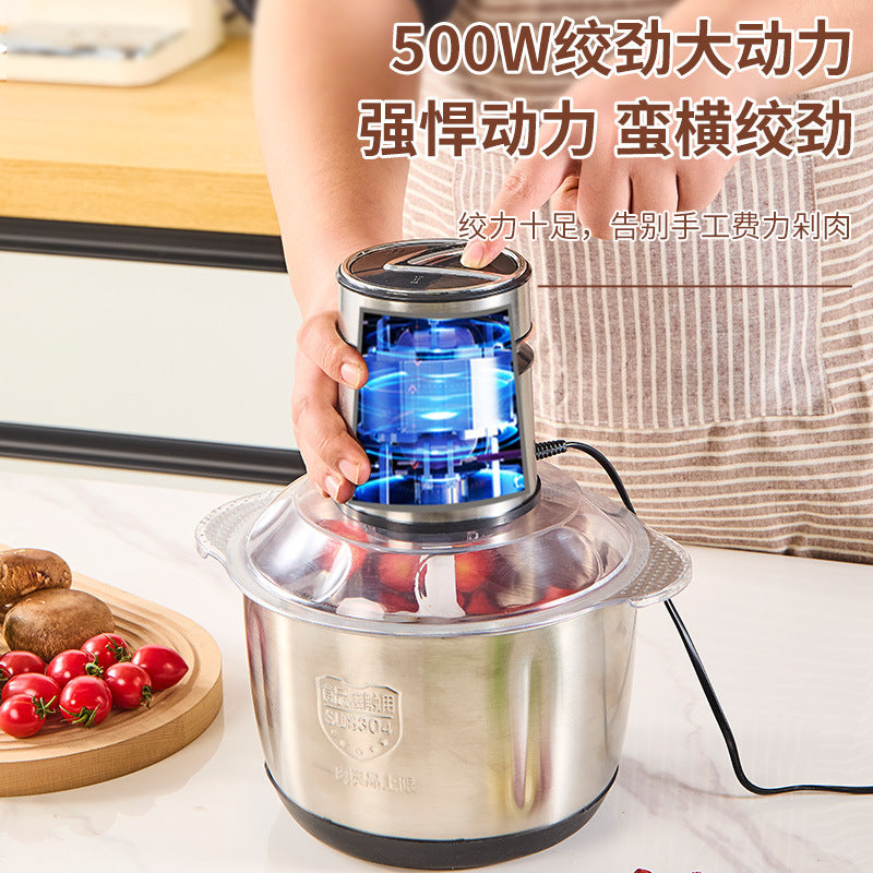 multifunctional stainless steel meat grinder for homeelectric food supplement meat grinder large capacity electric food processor wholesale