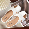 Half-covered women's soft bottomnon-slip slippers 2024 spring summeroutweareasiest for matchfashionfrench lazy flat bottom cool wholesale
