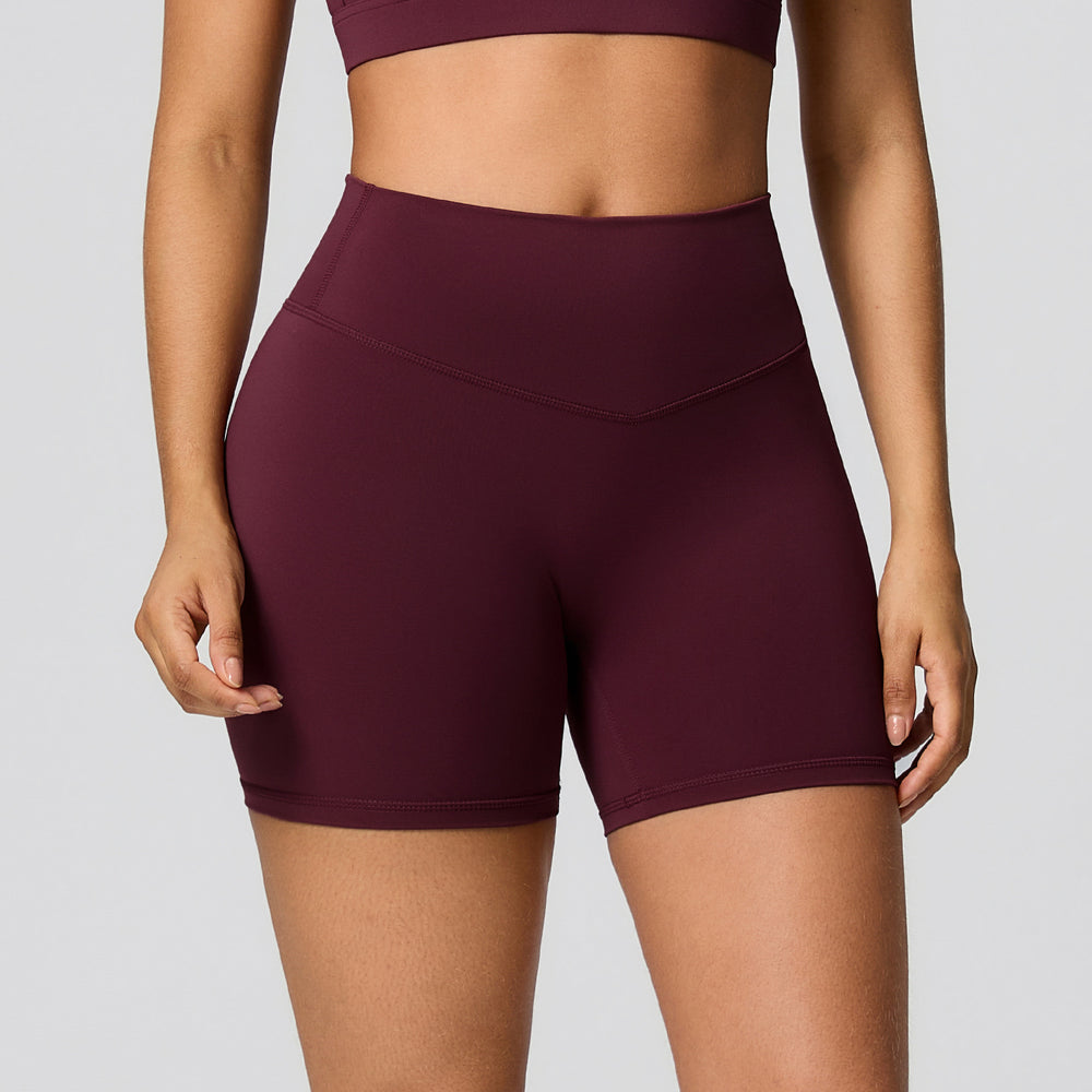 new cloud-feel yoga shorts: high-waisted, butt-lifting, compression leggings - stretchy, breathable, perfect for running and fitness