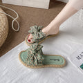 2024 new bowknot slippers - stylish women's summer beach sandals, flat flip-flops