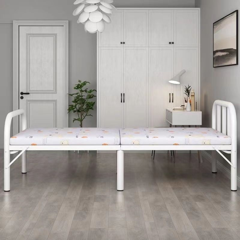Folding bed single bedfor homesimple office nap handy gadget dormitory lunch break small bed rental house hard iron bed