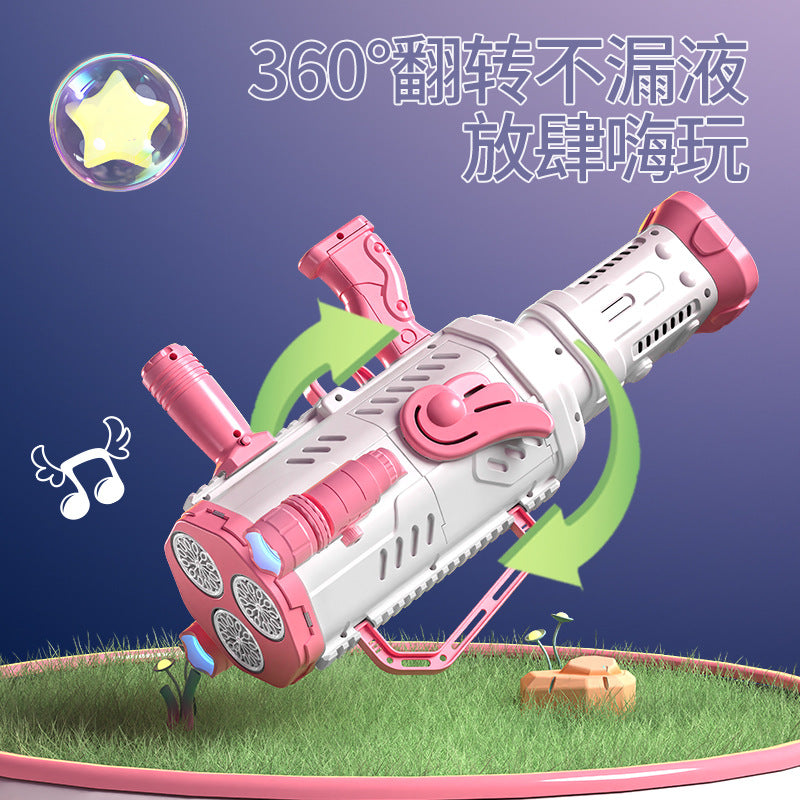 Tiktok viral kids bubble machine - gatling bubble gun - electric automatic bubble toy - perfect birthday gift for girls