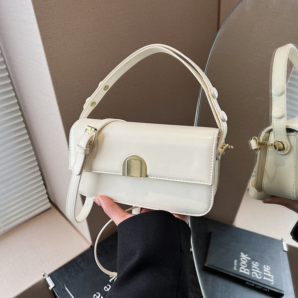 Trendy casual underarm bag women's 2025 spring new retro fashion shoulder bag Korean version niche design baguette bag