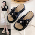 Women's slippers for outdoor wear, 2025 summer new arrival, hot-selling premium chanel-style slippers, trendy chunky sole non-slip sandals
