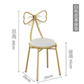 Makeup stool backrest bedroom makeup chair popular chair dressing table stool manicure chair butterfly light luxury dressing stool