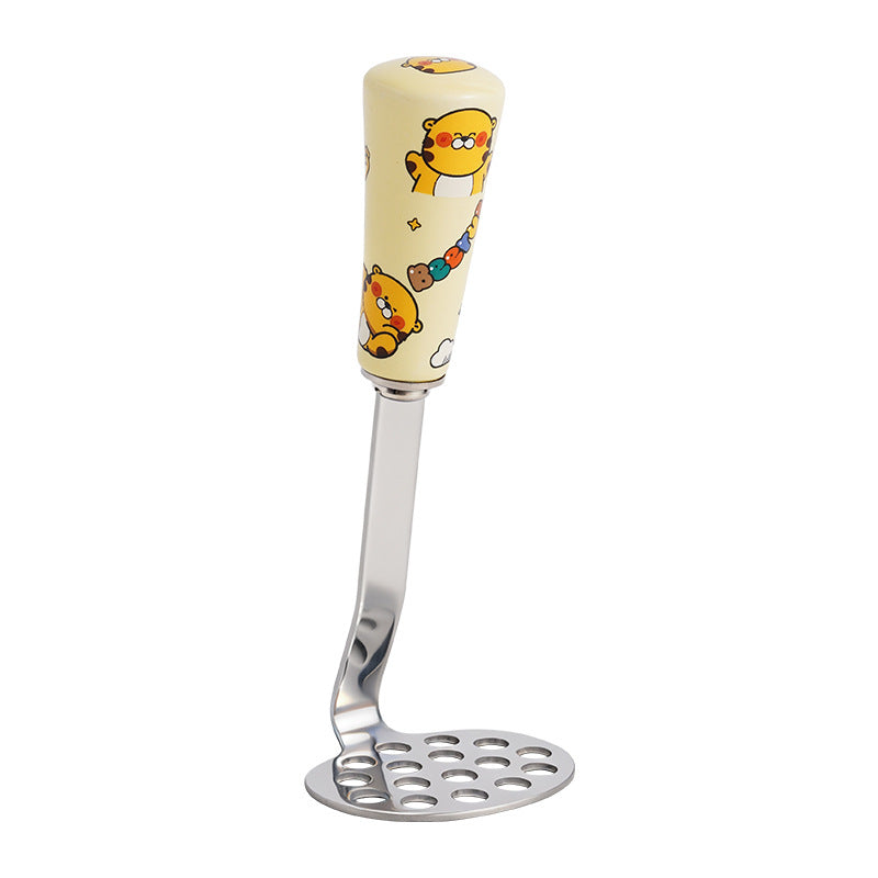 household 304 stainless steel mashed potato press, mashed food supplement, mashing and rolling tool, bilus co-branded