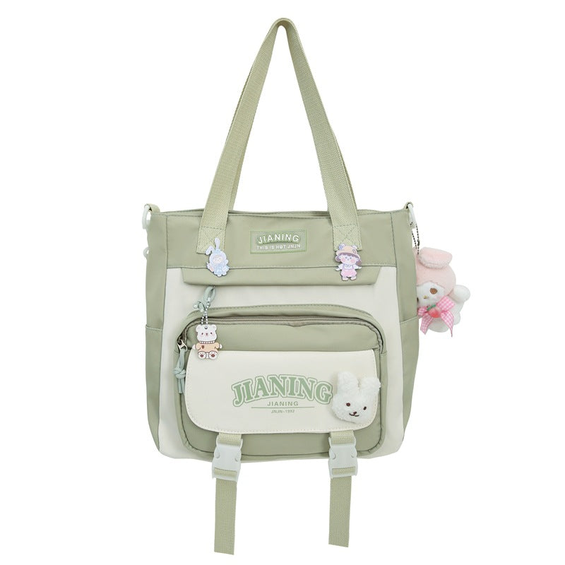Korean version of cute female ins wind two-piece schoolbag, primary school students in grades 3 to 5 and 6, junior high school students backpack
