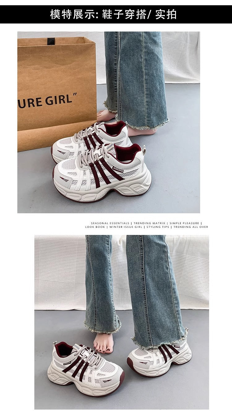 Retroniche stylethick soledad shoes women 2025spring & fallnew arrivaleasiest for matchlightweightcasualsneakers show feet smallexport