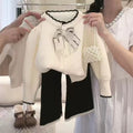 Kidssweateroutwear tweed stylepopulartwo-piece setautumnew arrivallittle girlsweetgirlsuit