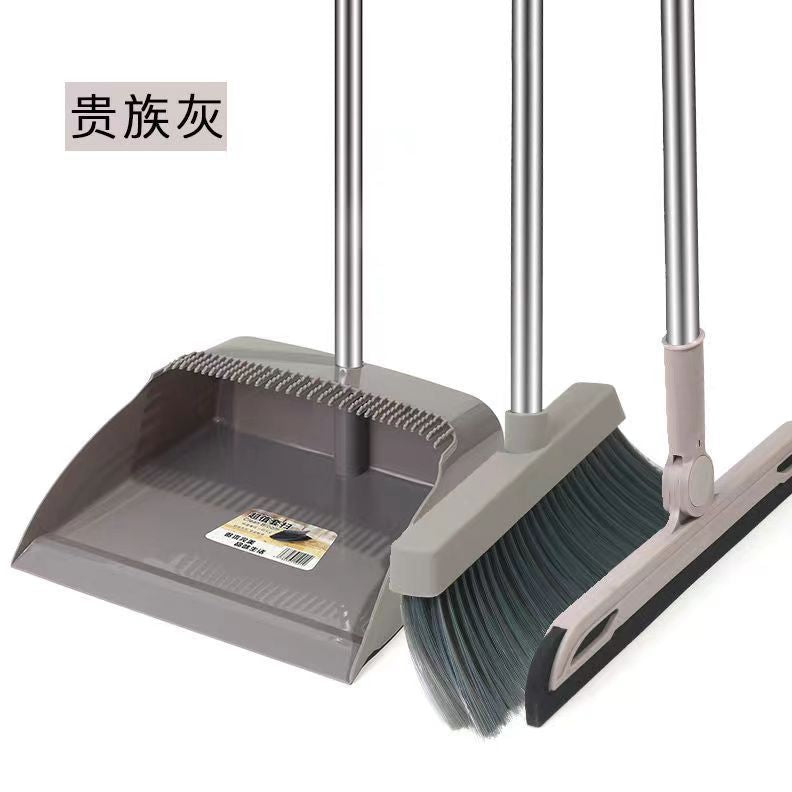 Broom and dustpan set for home indoor and outdoor broom and dustpan combination plastic suit magic silicone broom