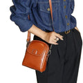 Genuine leather women's bag 2024 new fashion shoulder bag small trendy ladies' phone bag soft leather versatile european and american style crossbody bag