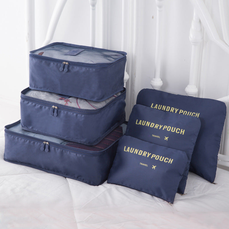 Spot wholesale six-piece set storage bag clothes storage bag travel supplies underwear bra finishing bag travel set
