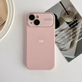 Premium large view camera lens protector case for apple 15 pro max, 12, liquid silicone iphone 13 & 14