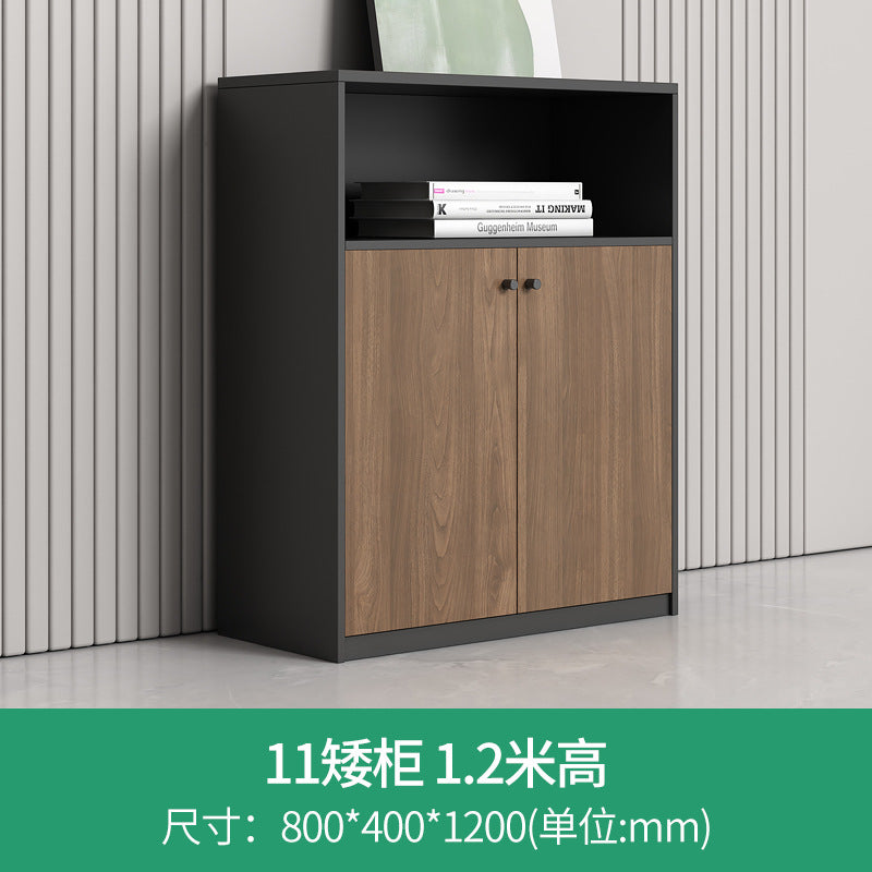 Modern wooden file cabinet office partition low cabinet combination wall-mounted office cabinet with lock storage cabinet office cabinet