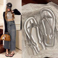 2025 summer hot-selling two-tone floral flip-flops: trendy, unique, and ethereal beach sandals for women