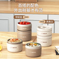 316 stainless steel insulated lunch box set - microwave safe, anti-scald, perfect for office workers & meal prepping
