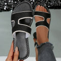 summer new arrival: plus-size women's flat slippers for cross-border e-commerce. available in sizes 36-43. wholesale options available. dropshipping to  and