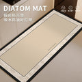 Kitchen floor mat - wipeable, low-maintenance, waterproof mat -  new design - stain-resistant diatomaceous earth mud mat - special anti-slip, oil-proof foot mat
