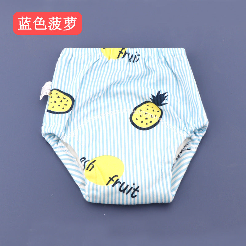 Baby potty training pants summer baby boys diaper pants baby girls diaper pants gauze diaper pocket practice learning pants
