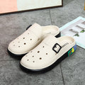 Women's anti-odor height increasing platform clogs - summer fashion outdoor beach shoes with detachable diy accessories and waterproof design